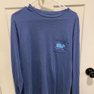 Vineyard Vines Blue Long Sleeve Turtles M